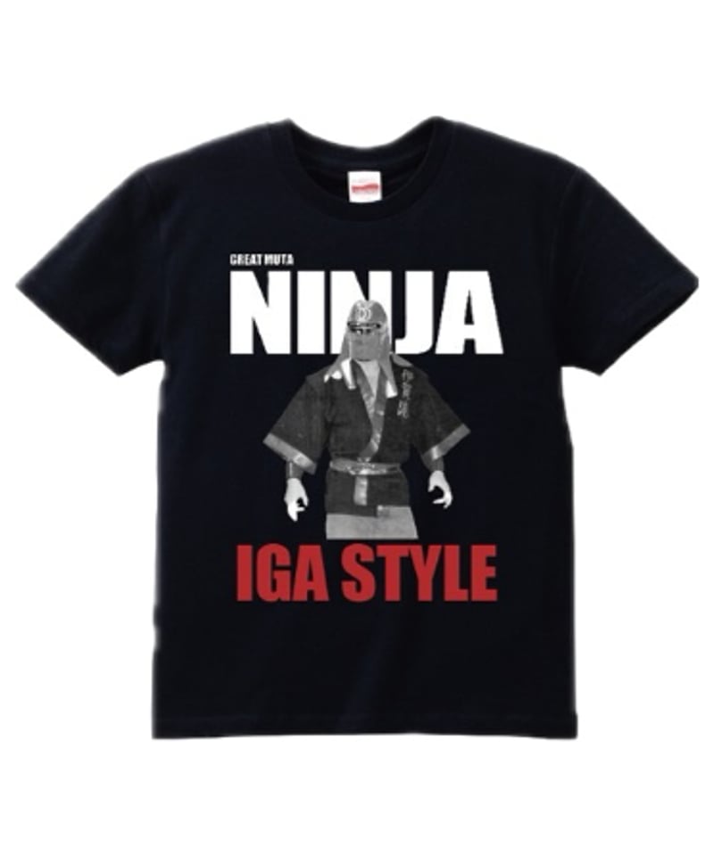 グレート・ムタ「IGA STYLE」Tシャツ（黒） | KEIJI MUTO OFFICIAL