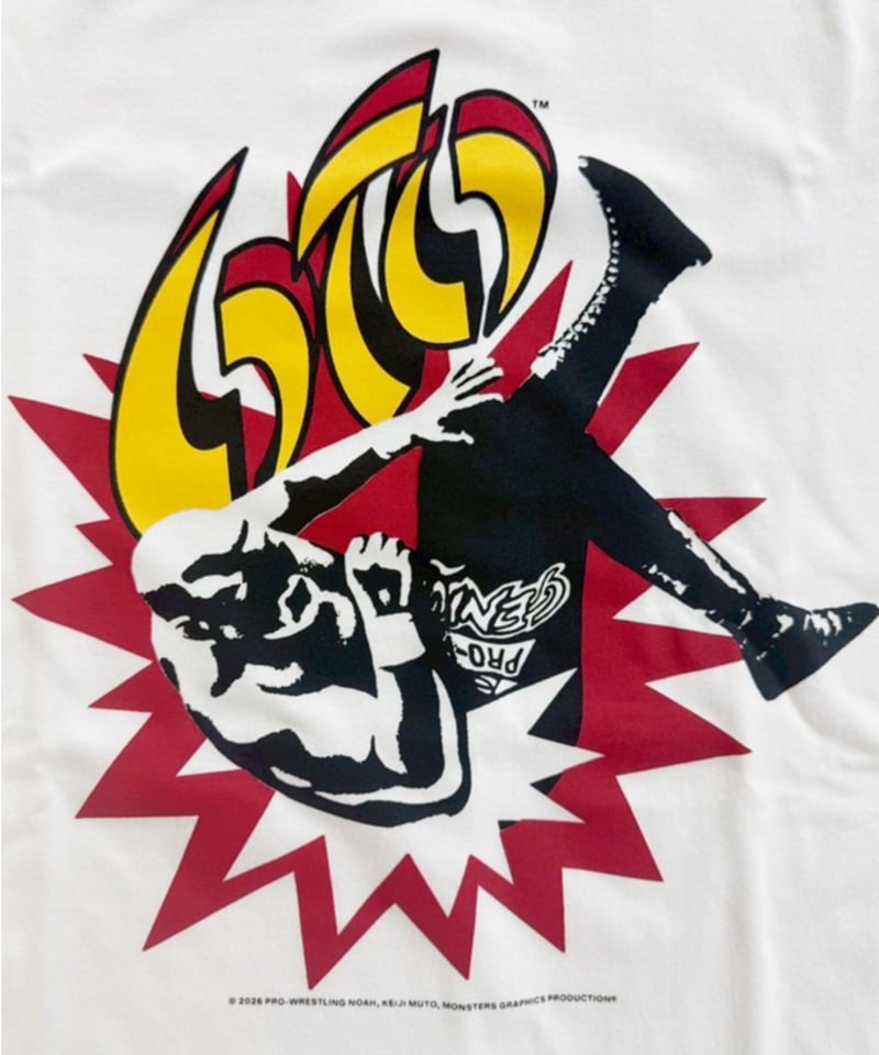 武藤敬司「610エルボー」イラストTシャツ | KEIJI MUTO OFFICIAL SHOP