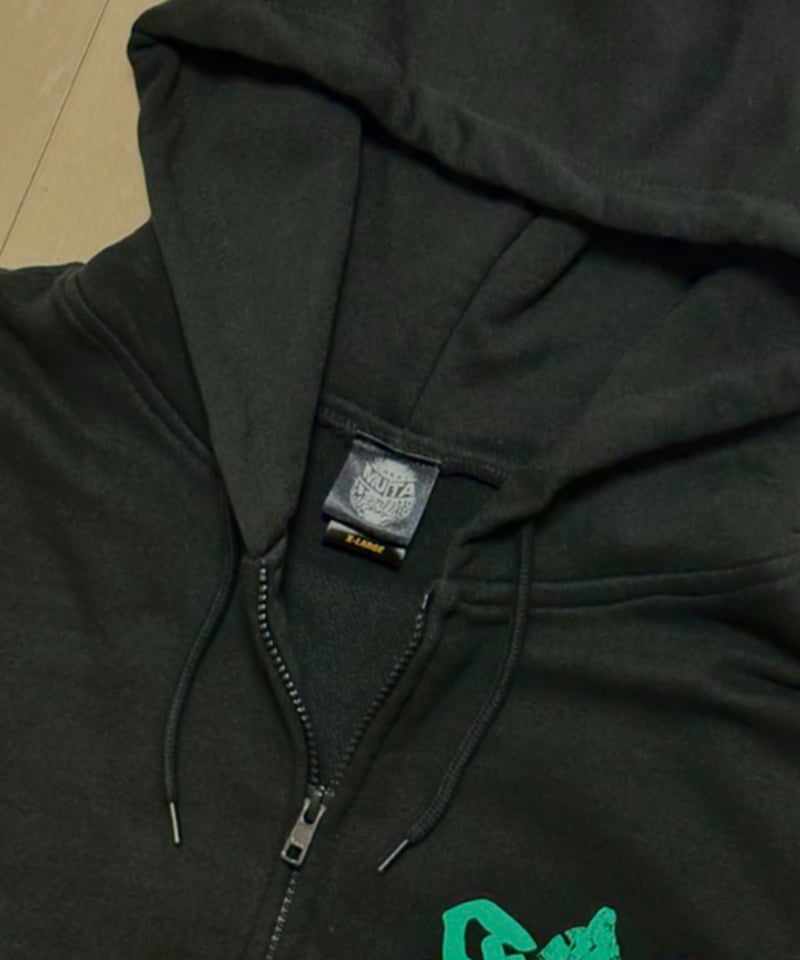 受注生産】グレート・ムタ「毒霧緑」ジップアップパーカー | KEIJI