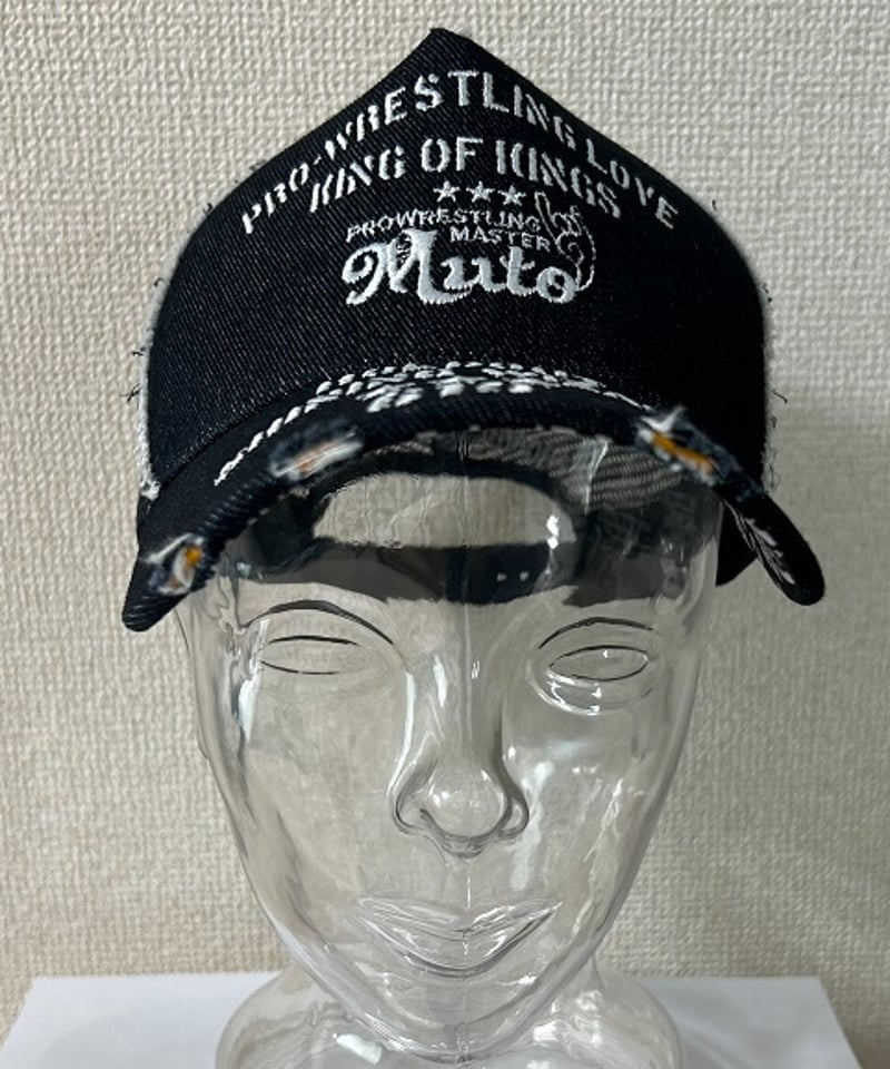 武藤敬司「シンボル」デニムキャップ(黒) | KEIJI MUTO 武藤敬司「シンボル」デニムキャップ(黒) | KEIJI MUTO