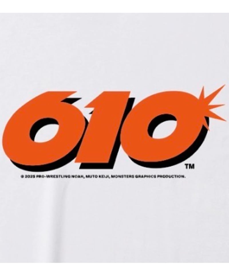 武藤敬司「610」Tシャツ（白） | KEIJI MUTO OFFICIAL SHOP