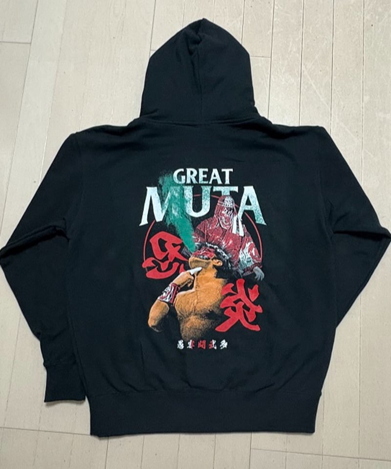 受注生産】グレート・ムタ「毒霧緑」ジップアップパーカー | KEIJI