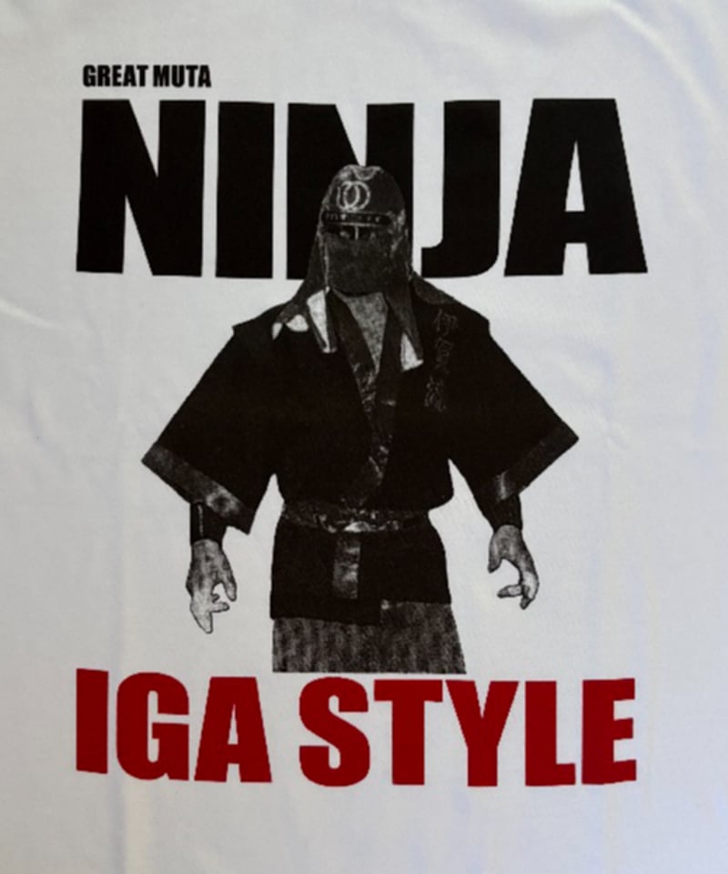 グレート・ムタ「IGA STYLE」Tシャツ（白） | KEIJI MUTO OFFICIAL