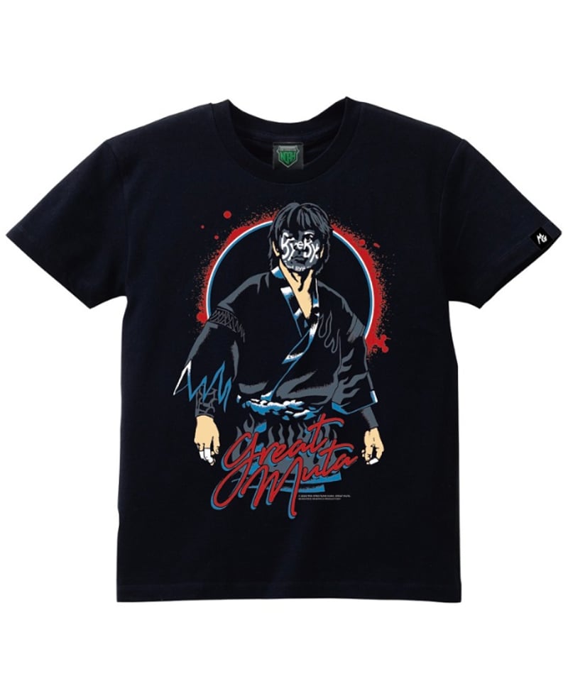 【新品】グレートムタグッズ グレート・ムタ「ByeBye MUTA」イラストTシャツ | KEIJI MUTO OFFIC