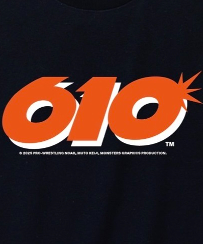 武藤敬司「610」Tシャツ（黒） | KEIJI MUTO OFFICIAL SHOP