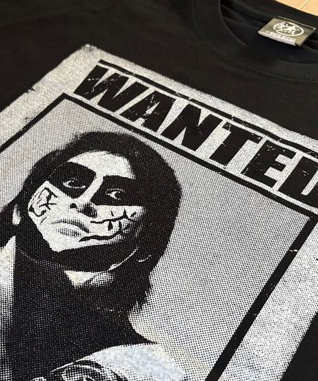 グレート・ムタ「WANTED」Tシャツ（黒） | KEIJI MUTO OFFICIAL SHOP