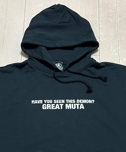 グレート・ムタ「MISSING」パーカー（黒） | KEIJI MUTO OFFICIAL SHOP