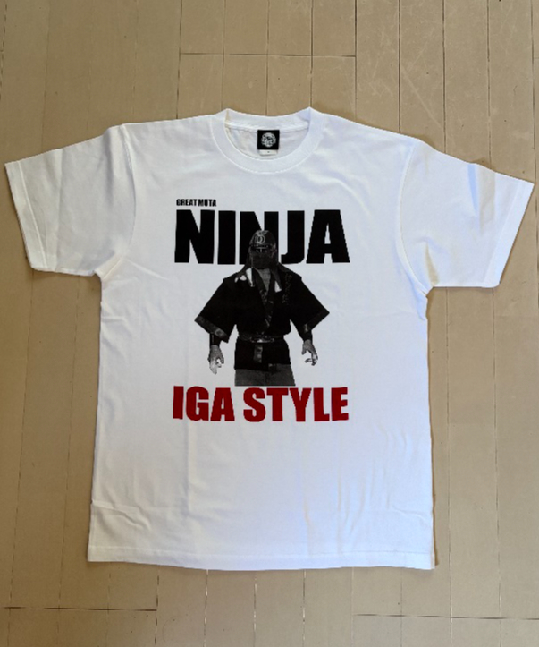 グレート・ムタ「IGA STYLE」Tシャツ（白） | KEIJI MUTO OFFICIAL