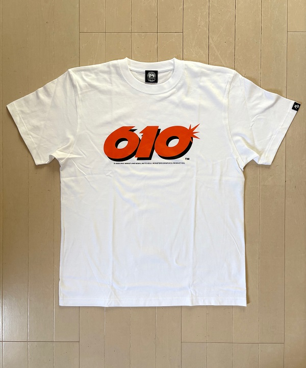 (300枚限定)ダウ90000 また点滅に戻るだけ　Tシャツ　バックプリント有 武藤敬司「610」Tシャツ（白） | KEIJI MUTO OFFICIAL SHOP