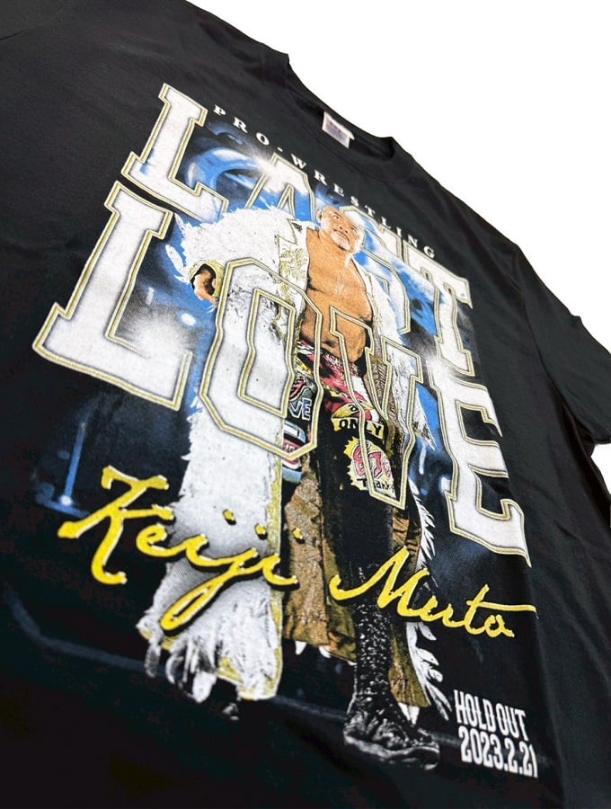 武藤敬司「LAST LOVE」イラストTシャツ | KEIJI MUTO OFFICIAL SHOP