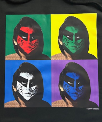 TWOPLATOONS×グレート・ムタ「FACES」パーカー（黒） | KEIJI MUTO