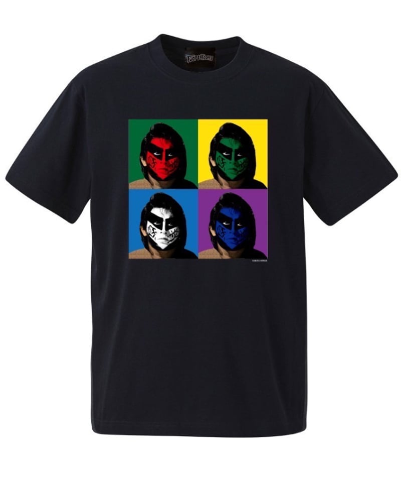 TWOPLATOONS×グレート・ムタ「FACES」Tシャツ（黒） | KEIJI MUTO 