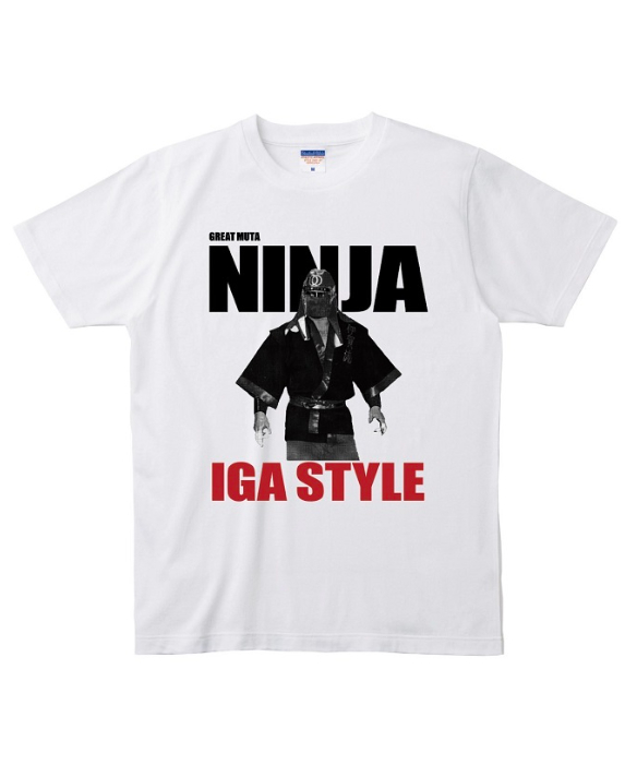グレート・ムタ「IGA STYLE」Tシャツ（白） | KEIJI MUTO OFFICIAL