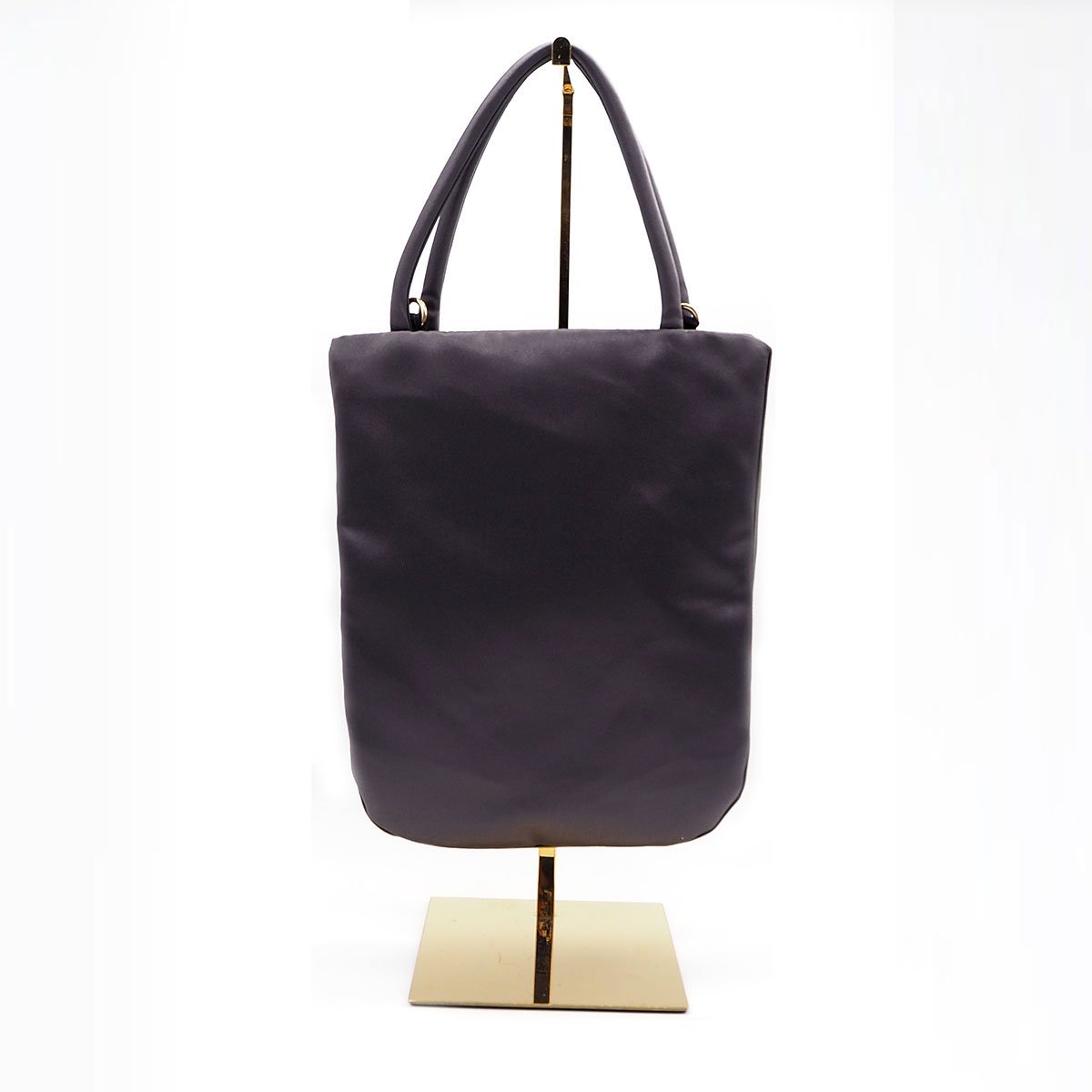 Demodee デモデ　アップリケサテントートバッグ　(DOLL-GREY) Demodee デモデ アップリケサテントートバッグ (DOLL-GREY