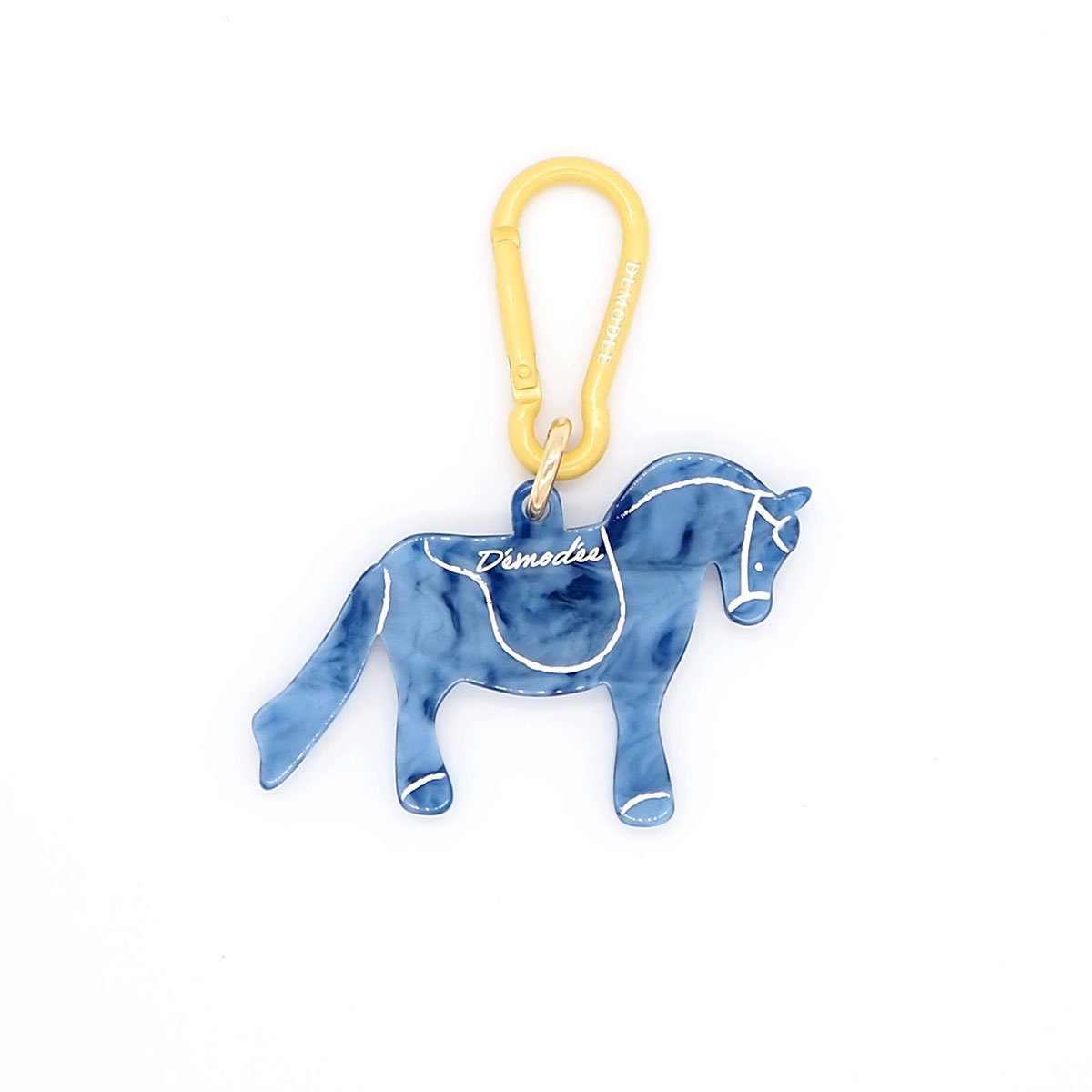 美品☆デモデ【HORSE NAVY】ラメ素材カラビナチャーム MIRROR-HORSE | Demodee Official Online Store