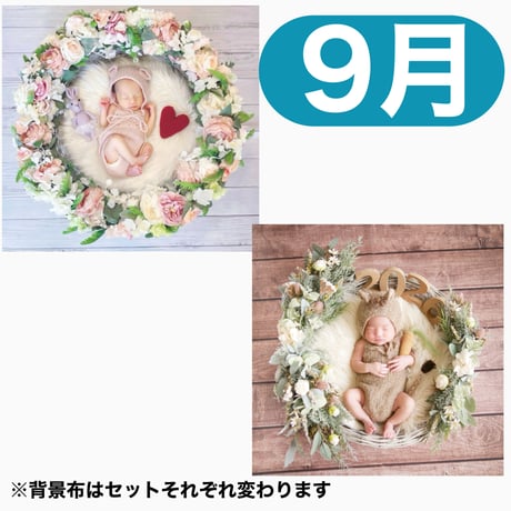返送料別途負担【9月予定日の方事前予約枠】ゆめかわリース＆2wayスワッグ〈NB〉