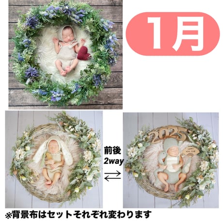 ニューボーンフォト・記念日フォト撮影グッズレンタル/Birth Wreath ニューボーンフォト・記念日フォト撮影グッズレンタル/Birth Wreath