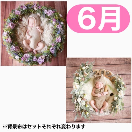 返送料別途負担【6月予定日の方事前予約枠】くすみパープルのリース＆2wayスワッグ〈NB〉