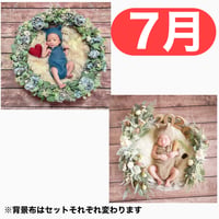 返送料別途負担【7月予定日の方事前予約枠】ブルーグレーリース ＆2wayスワッグ〈NB〉