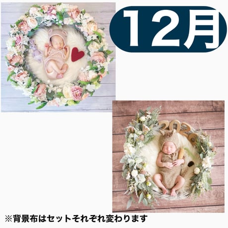 返送料別途負担【12月予定日の方事前予約枠】ゆめかわリース＆2wayスワッグ〈NB〉