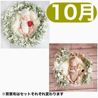 返送料別途負担【10月予定日の方事前予約枠】フランネルシャビーリース＆2wayスワッグ〈NB〉