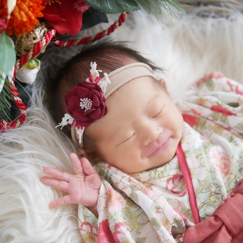 ニューボーンフォト 辰 （Birth Wreath（バースリース）【ニュー