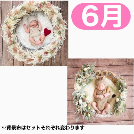 返送料別途負担【6月予定日の方事前予約】ドライピンクリース ＆2wayスワッグ〈NB〉