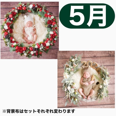 返送料別途負担【5月予定日の方事前予約枠】白雪姫風リース＆2wayスワッグ〈NB〉