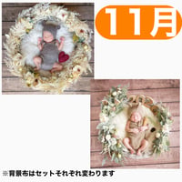 返送料別途負担【11月予定日の方事前予約枠】パームフラワーリース＆2wayスワッグ〈NB〉