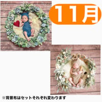 返送料別途負担【11月予定日の方事前予約枠】ブルーグレーリース ＆2wayスワッグ〈NB〉