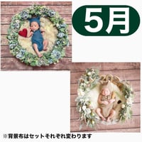 返送料別途負担【5月予定日の方事前予約枠】ブルーグレーリース ＆2wayスワッグ〈NB〉