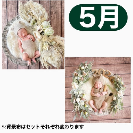 返送料別途負担【5月予定日の方事前予約枠】ホワイトドライスワッグ＆2wayスワッグ〈NB〉