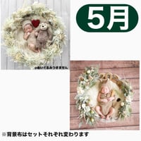 返送料別途負担【5月予定日の方事前予約】パンパスホワイトリース ＆2wayスワッグ〈NB〉