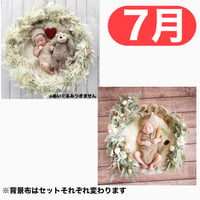 返送料別途負担【7月予定日の方事前予約】パンパスホワイトリース ＆2wayスワッグ〈NB〉