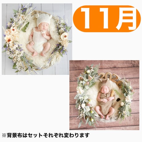 返送料別途負担【11月予定日の方事前予約枠】ブルーホワイトスワッグ＆2wayスワッグ〈NB〉