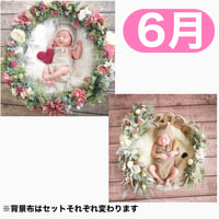 返送料別途負担【6月予定日の方事前予約枠】くすみアンティークのリース ＆2wayスワッグ〈NB〉