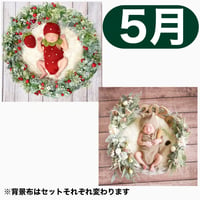 返送料別途負担【5月予定日の方事前予約枠】いちご衣装のいちごベリーリース＆2wayスワッグ〈NB〉