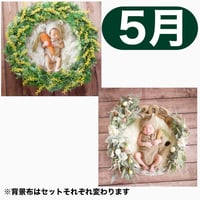 返送料別途負担【5月予定日の方事前予約枠】着せ替えミモザリース ＆2wayスワッグ〈NB〉