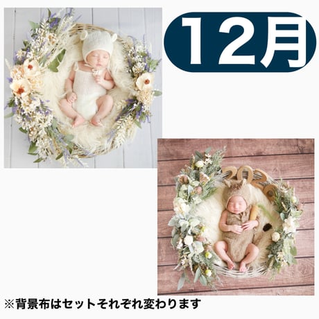 返送料別途負担【12月予定日の方事前予約枠】ブルーホワイトスワッグ＆2wayスワッグ〈NB〉