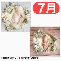 返送料別途負担【7月予定日の方事前予約枠】ブルーホワイトスワッグ＆2wayスワッグ〈NB〉