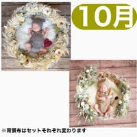 返送料別途負担【10月予定日の方事前予約枠】パームフラワーリース＆2wayスワッグ〈NB〉