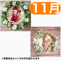 返送料別途負担【11月予定日の方事前予約枠】着せ替えホワイトポインセチアリース&2wayスワッグ〈NB〉