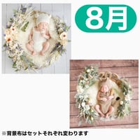 返送料別途負担【8月予定日の方事前予約枠】ブルーホワイトスワッグ＆2wayスワッグ〈NB〉