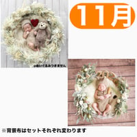 返送料別途負担【11月予定日の方事前予約】パンパスホワイトリース ＆2wayスワッグ〈NB〉