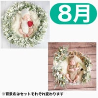 返送料別途負担【8月予定日の方事前予約枠】フランネルシャビーリース＆2wayスワッグ〈NB〉