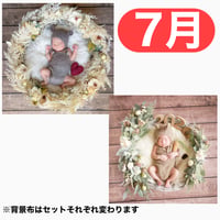 返送料別途負担【7月予定日の方事前予約枠】パームフラワーリース＆2wayスワッグ〈NB〉