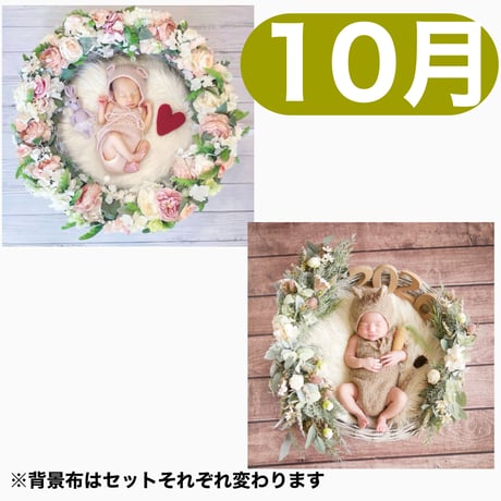 返送料別途負担【10月予定日の方事前予約枠】ゆめかわリース＆2wayスワッグ〈NB〉