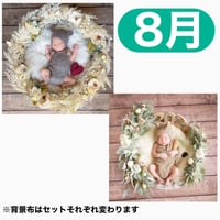 返送料別途負担【8月予定日の方事前予約枠】パームフラワーリース＆2wayスワッグ〈NB〉