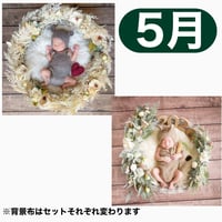 返送料別途負担【5月予定日の方事前予約枠】パームフラワーリース＆2wayスワッグ〈NB〉