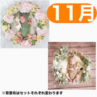 返送料別途負担【11月予定日の方事前予約枠】ユニコーンのパステルフラワーリース ＆2wayスワッグ〈NB〉